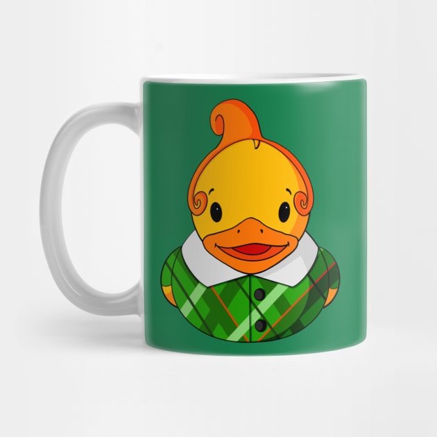 Green Munchkin Rubber Duck by Alisha Ober Designs